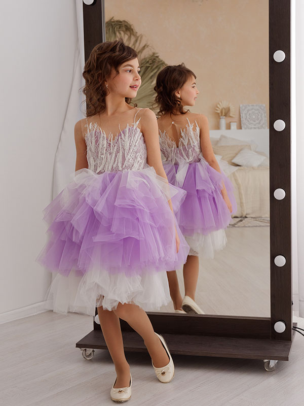 Детское платье Моника сирень